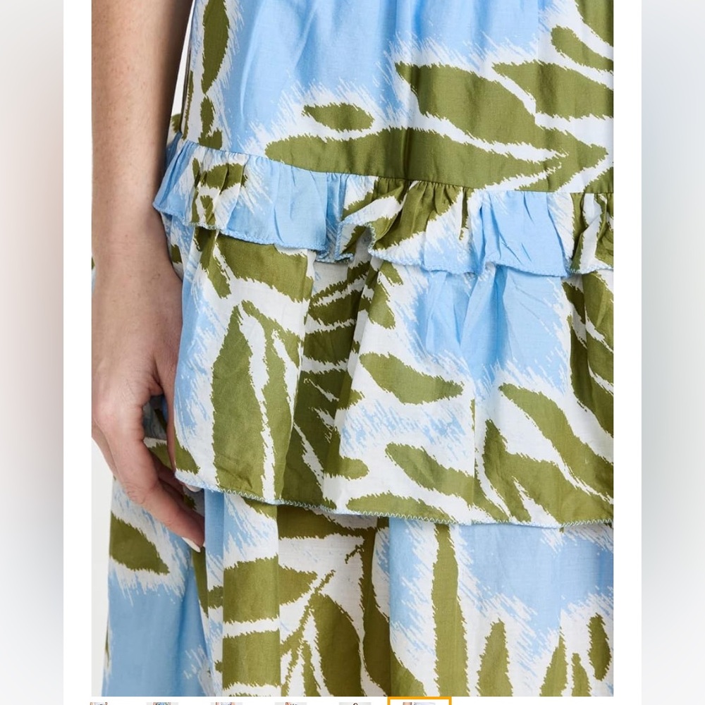 Tanya Taylor‎ Polina Top and Hazelle Skirt Matching Set Tropical Print Size: 1X - Picture 6 of 9